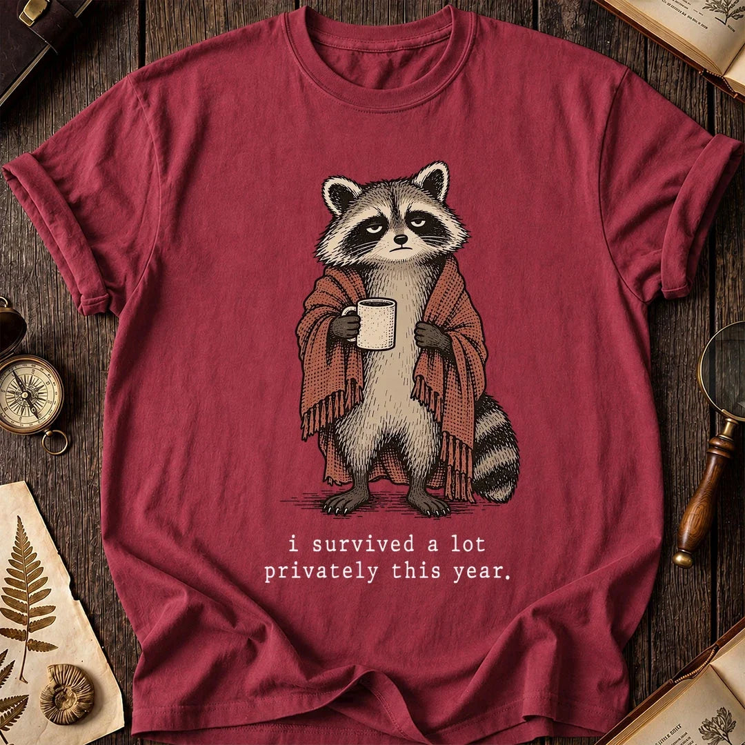 Quiet Year Raccoon T-Shirt product image 5