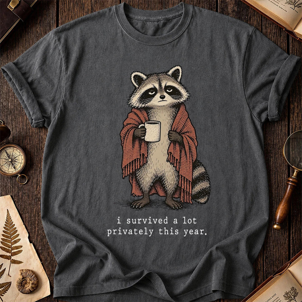 Quiet Year Raccoon T-Shirt product image 6