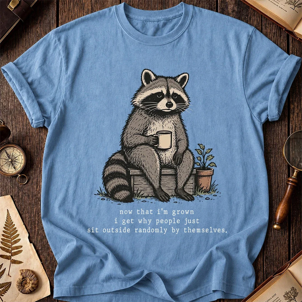 Sit Outside Raccoon T-Shirt product image 4