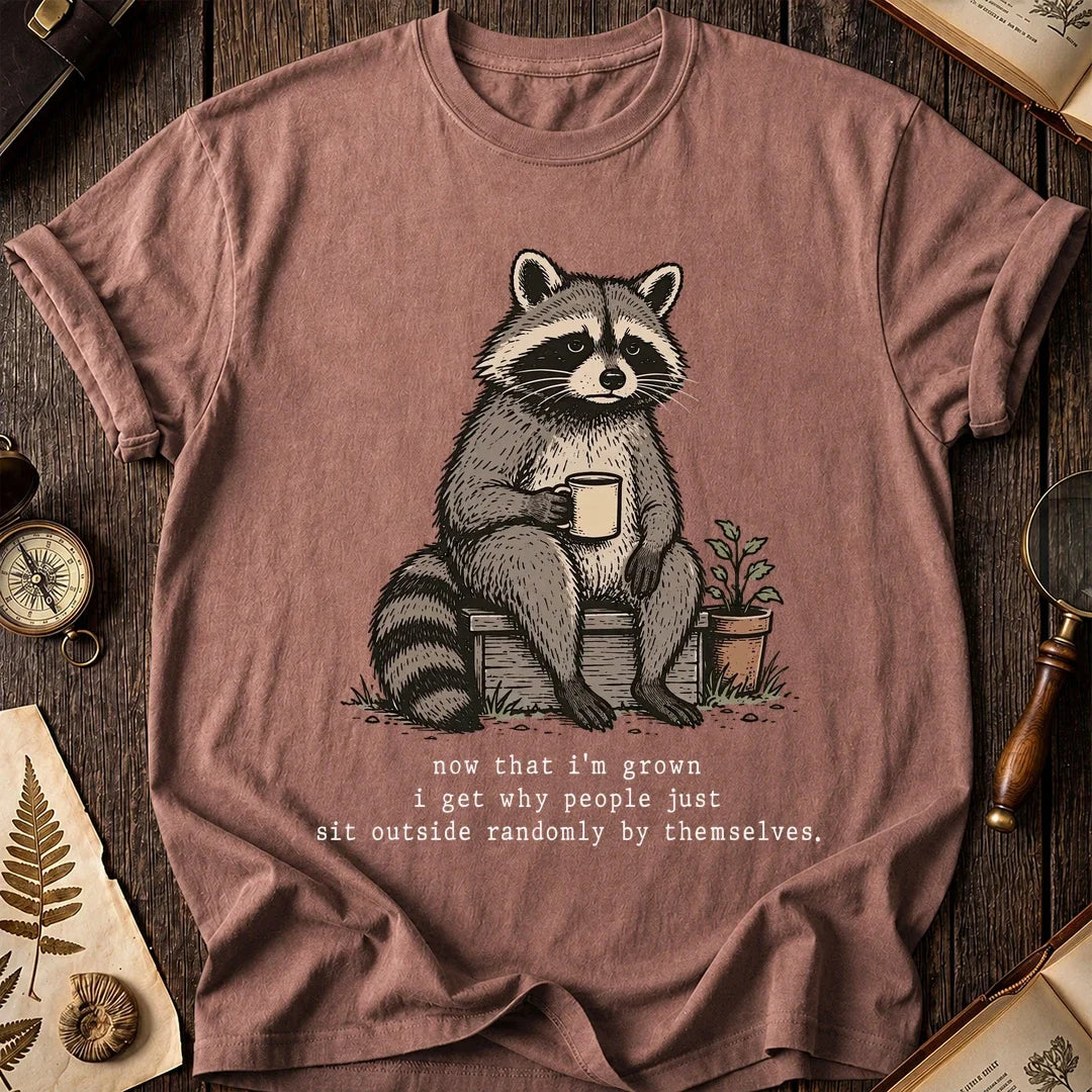Sit Outside Raccoon T-Shirt product image 8