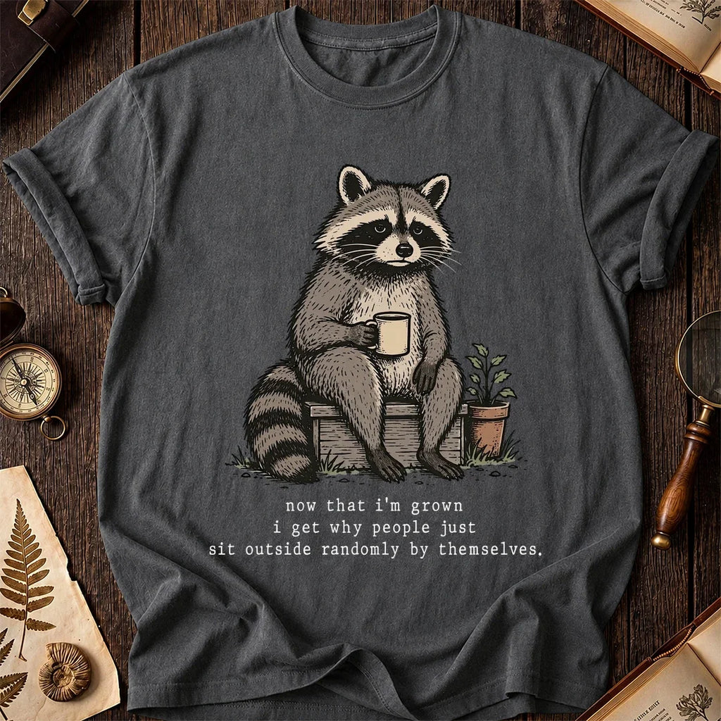 Sit Outside Raccoon T-Shirt product image 6