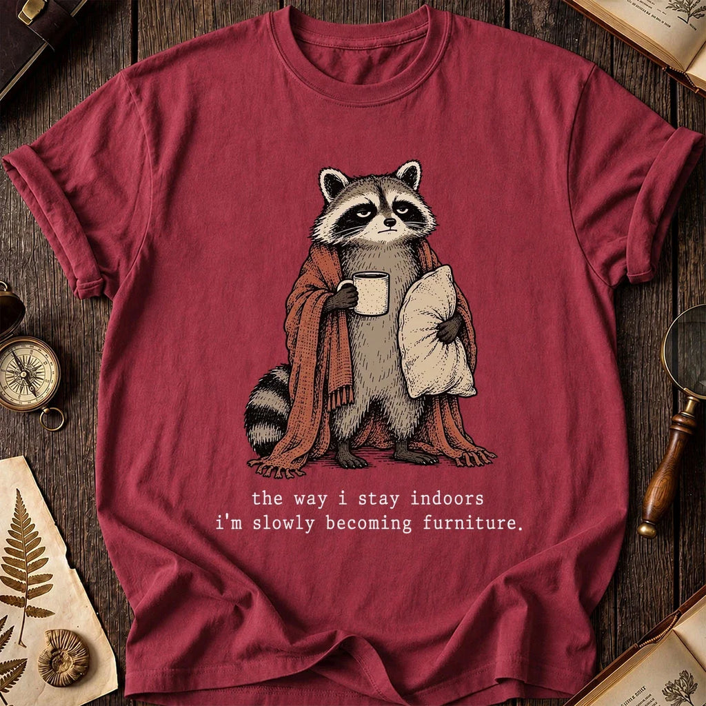 Stay Inside Raccoon T-Shirt product image 5