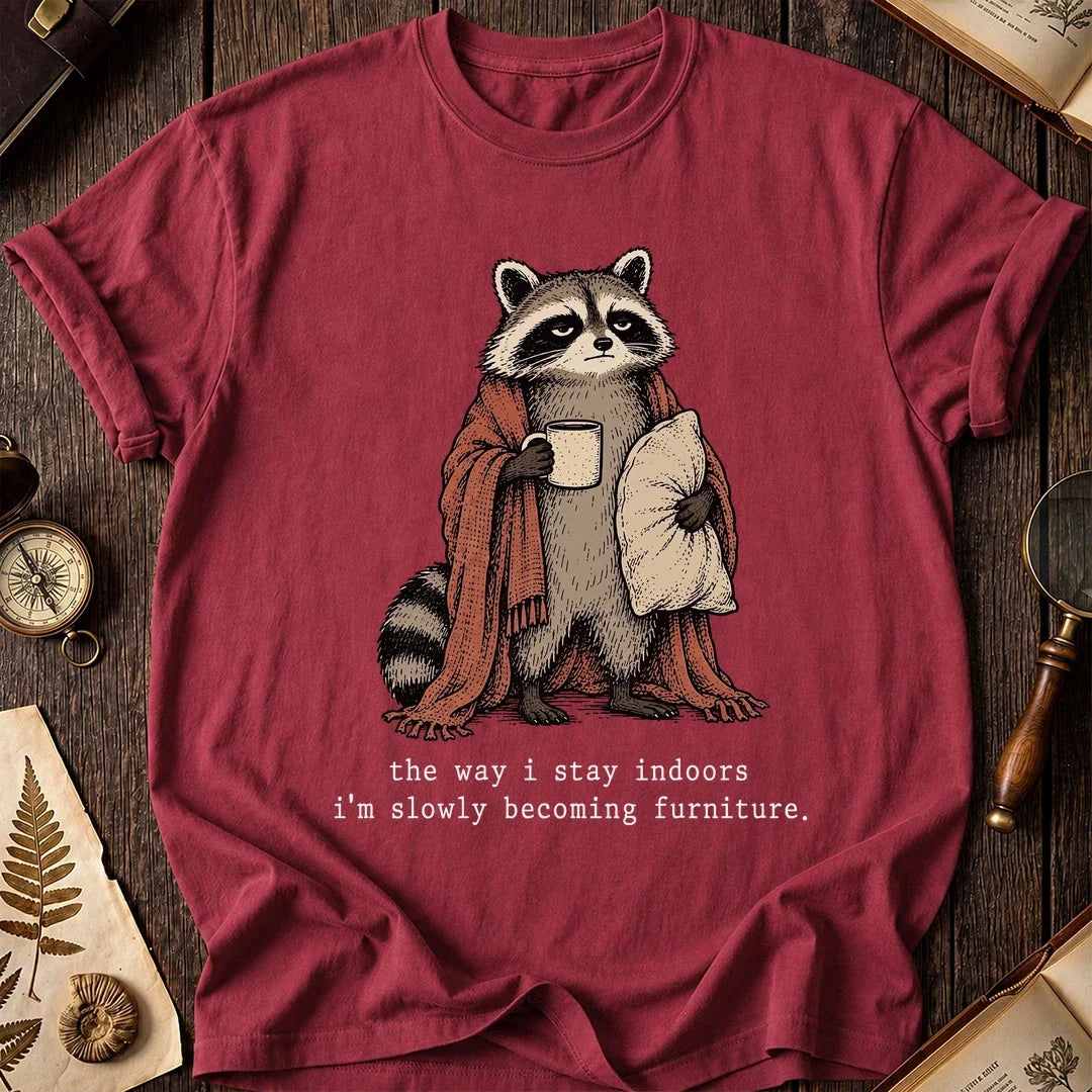 Stay Inside Raccoon T-Shirt product image 5