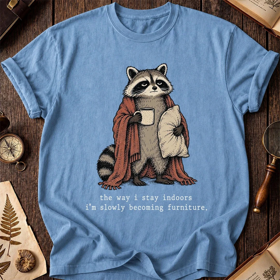 Stay Inside Raccoon T-Shirt product image 4