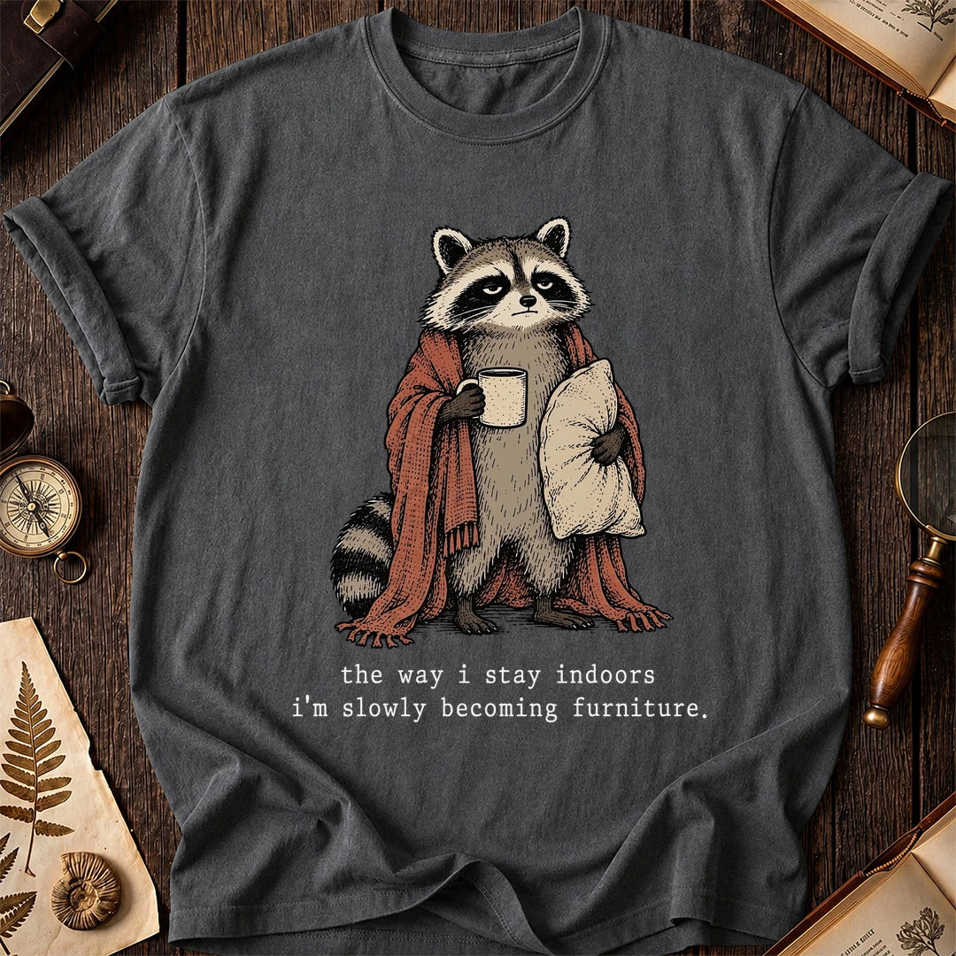 Stay Inside Raccoon T-Shirt product image 6