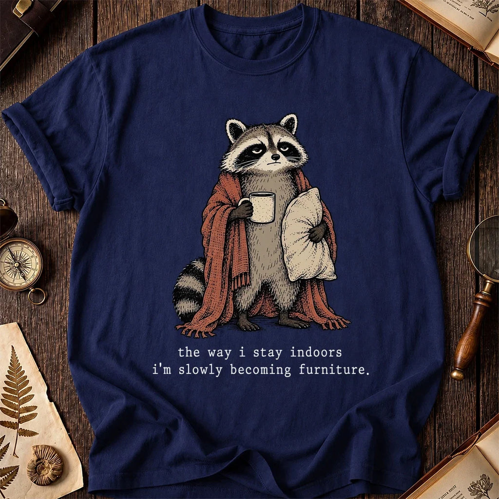 Stay Inside Raccoon T-Shirt product image 7