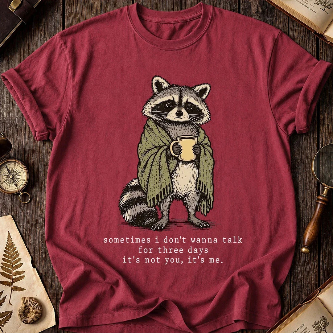 Talk Break Raccoon T-Shirt product image 5