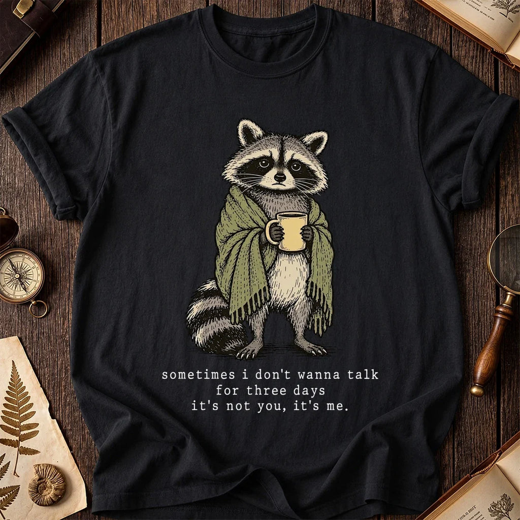 Talk Break Raccoon T-Shirt product image 2