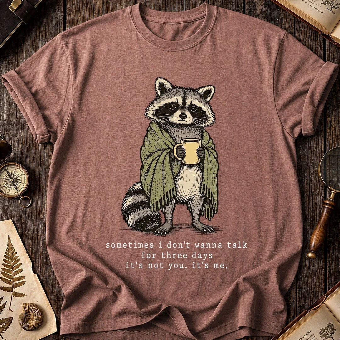 Talk Break Raccoon T-Shirt product image 8