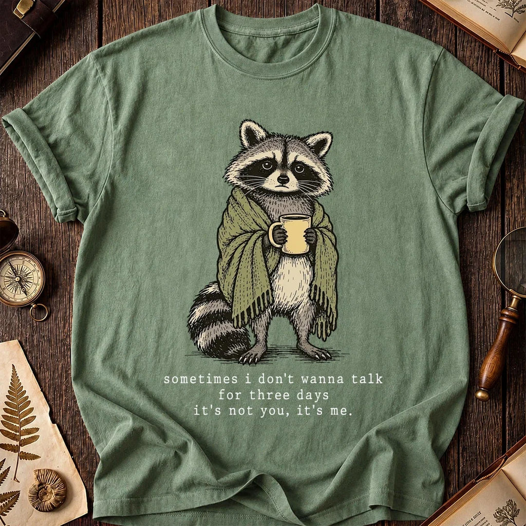 Talk Break Raccoon T-Shirt product image 1