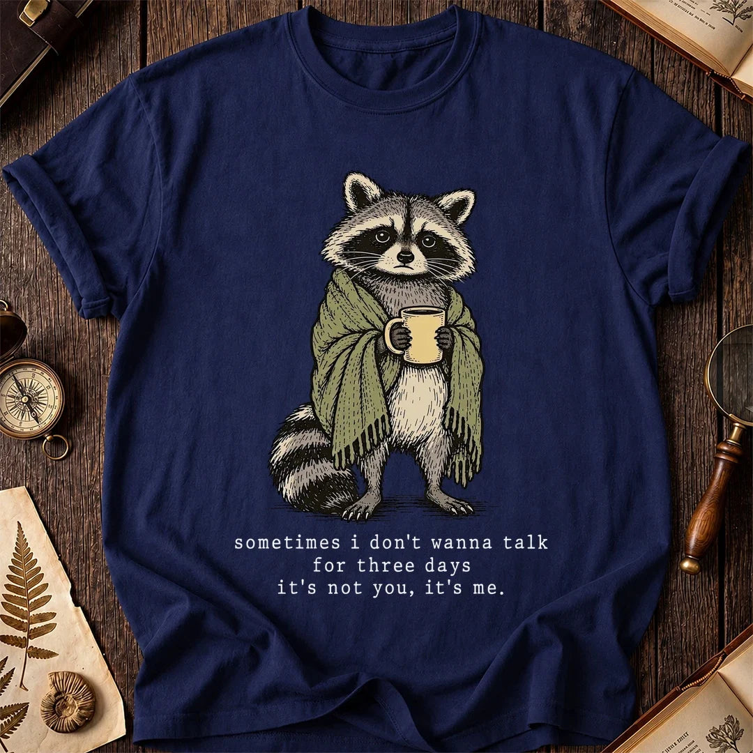 Talk Break Raccoon T-Shirt product image 7