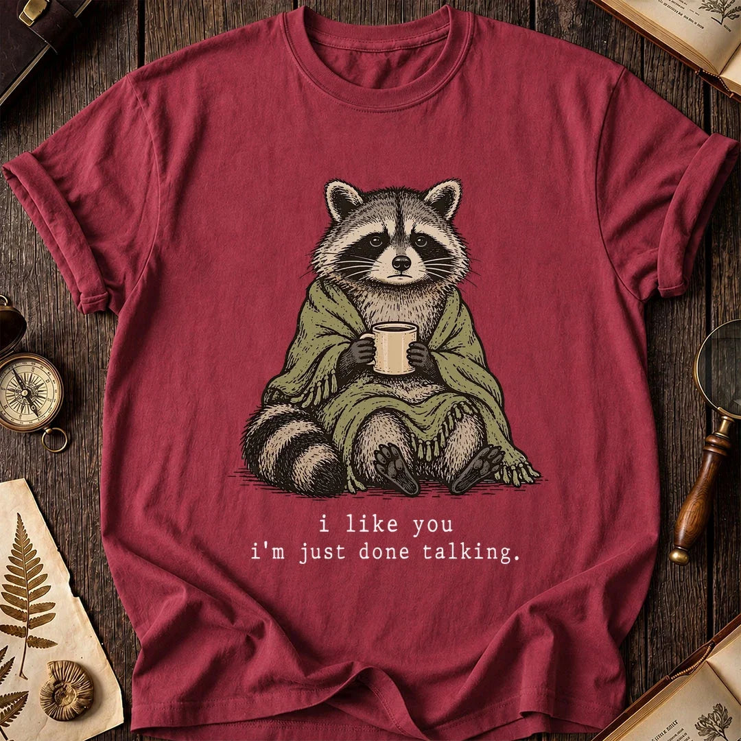 Talk Done Raccoon T-Shirt product image 5