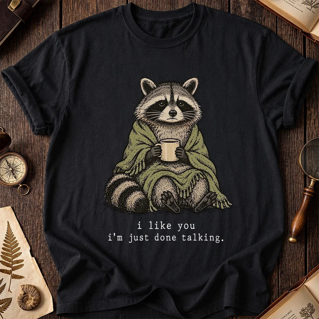 Talk Done Raccoon T-Shirt product image 2