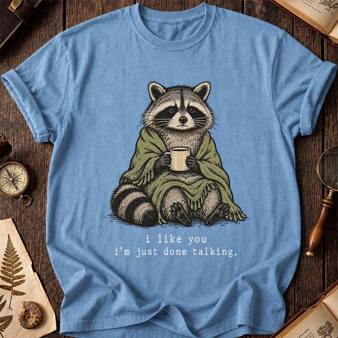 Talk Done Raccoon T-Shirt product image 4