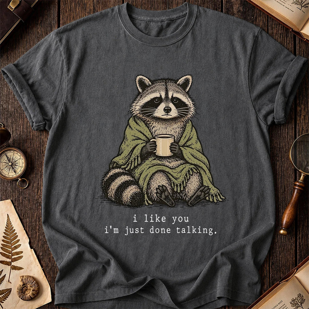 Talk Done Raccoon T-Shirt product image 6