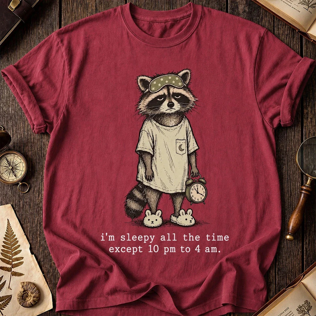 Tired All Raccoon T-Shirt product image 5