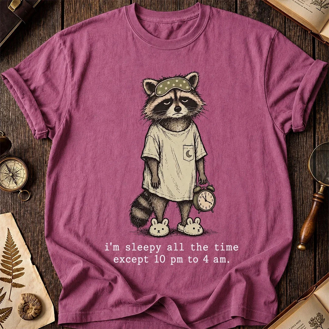 Tired All Raccoon T-Shirt product image 4