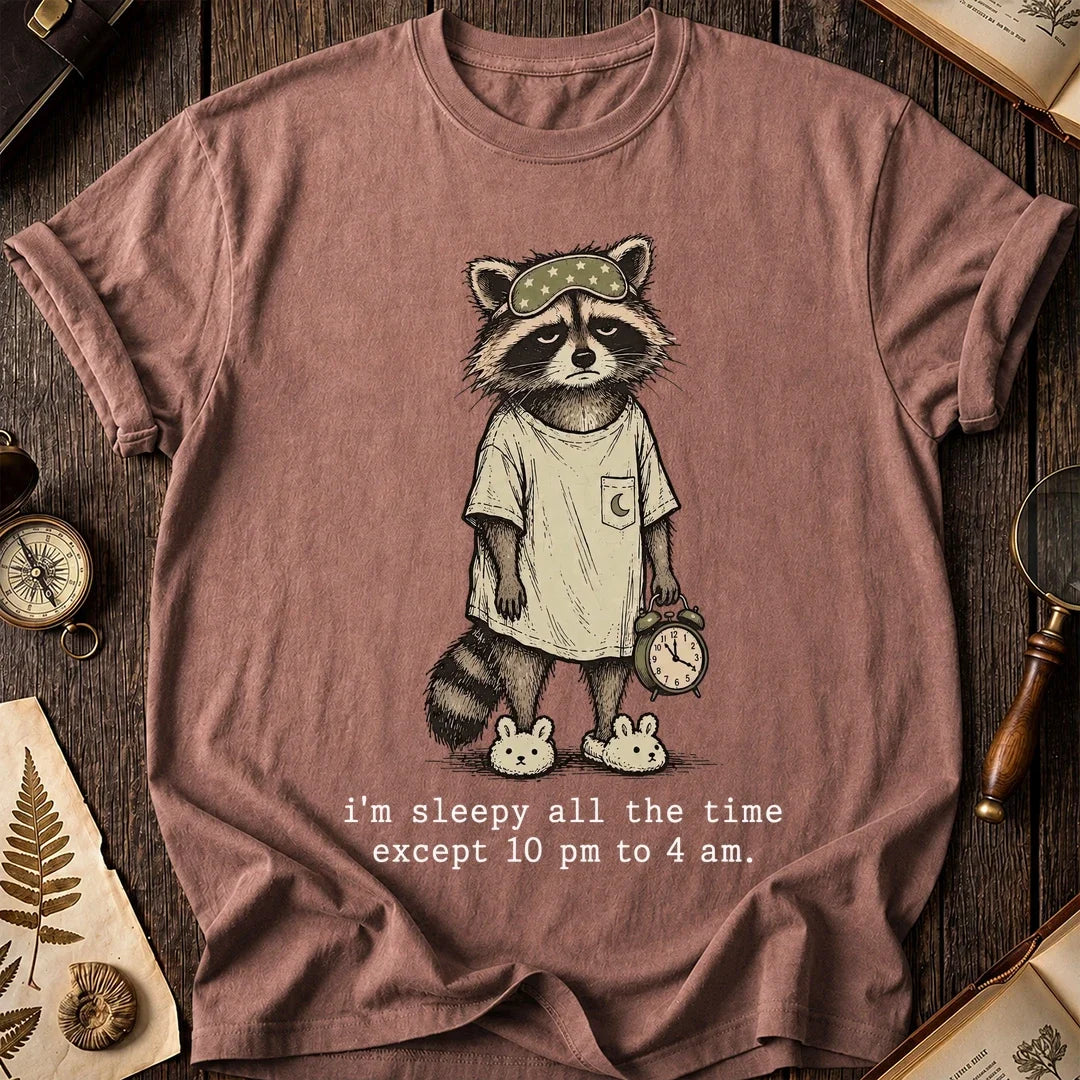 Tired All Raccoon T-Shirt product image 8