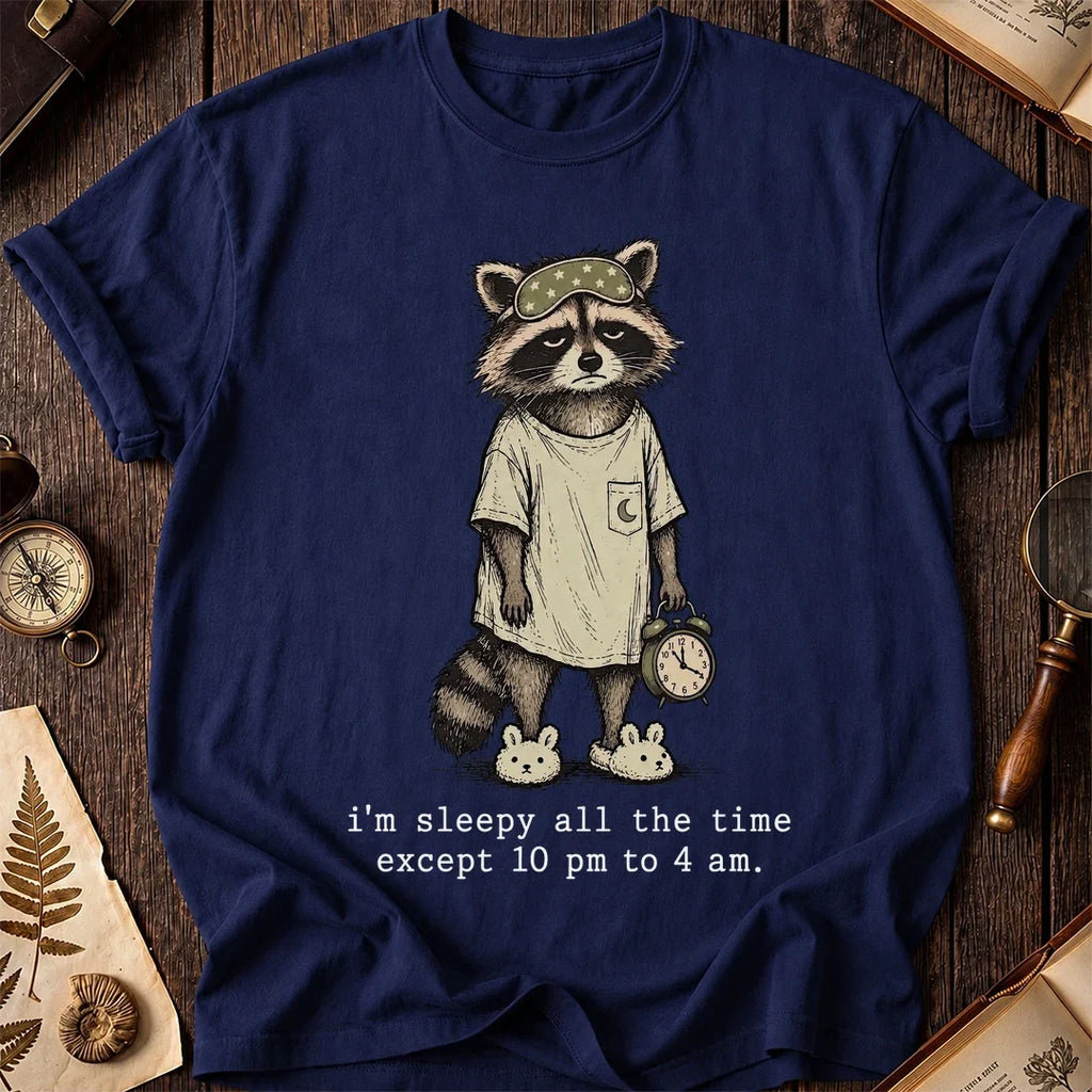Tired All Raccoon T-Shirt product image 7