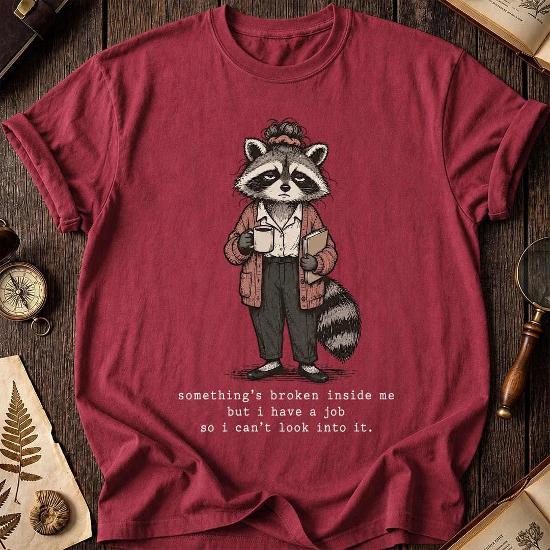 Work Broken Raccoon T-Shirt product image 5
