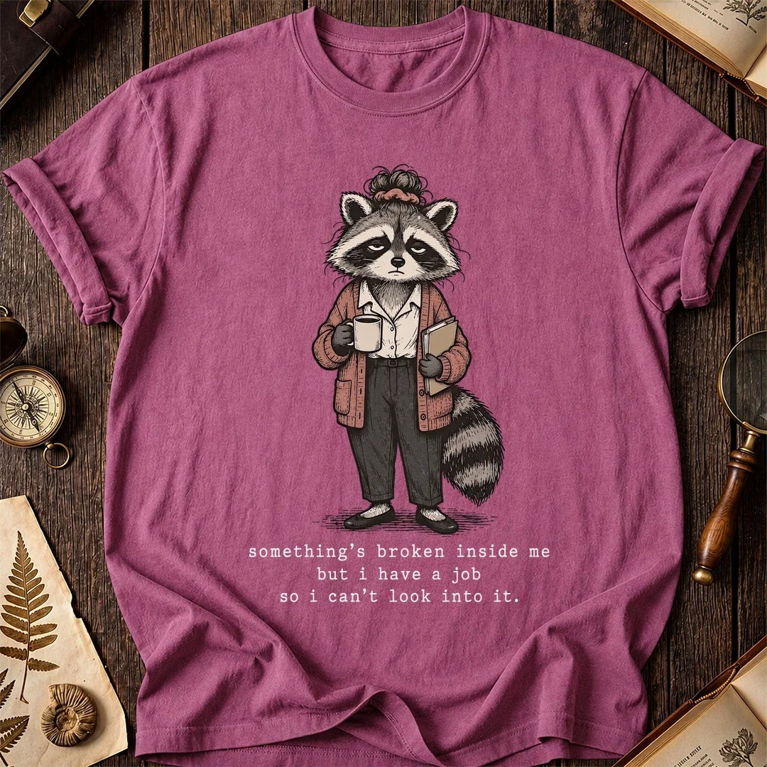Work Broken Raccoon T-Shirt product image 3