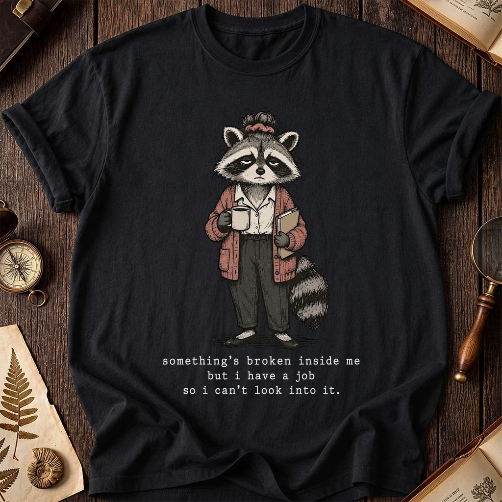 Work Broken Raccoon T-Shirt product image 2
