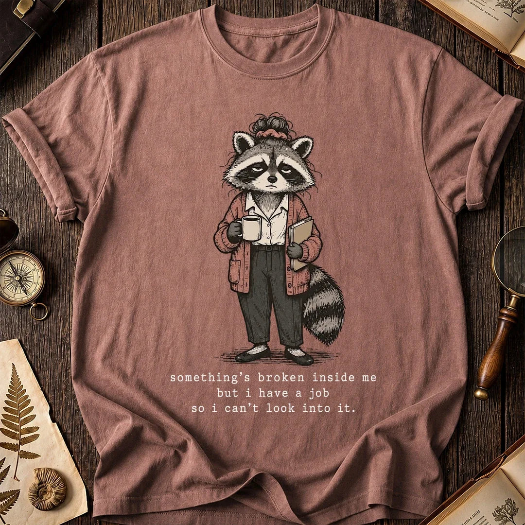Work Broken Raccoon T-Shirt product image 8